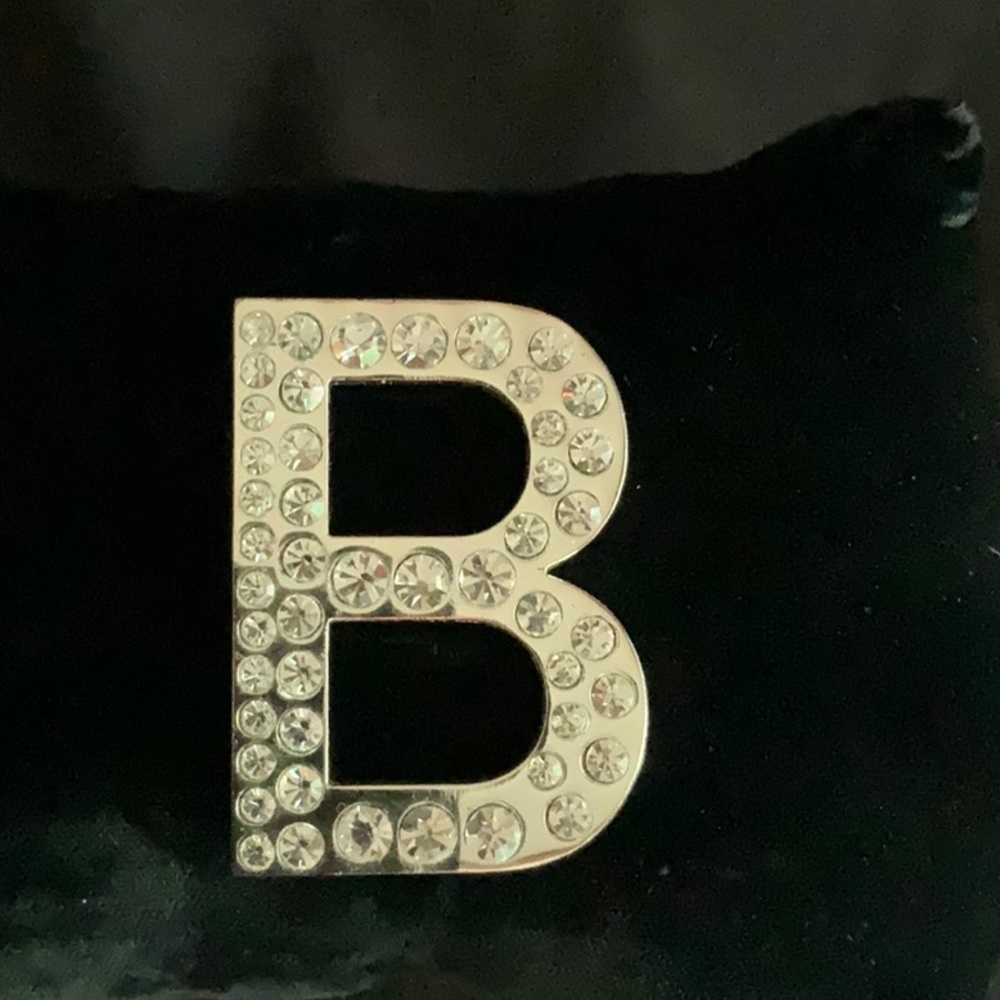 Sparkly Crystal "B" Brooch